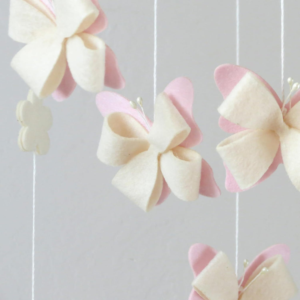 Butterfly Crib Mobile Butterfly Mobile for Crib Baby Mobile for Girls Nursery Décor
