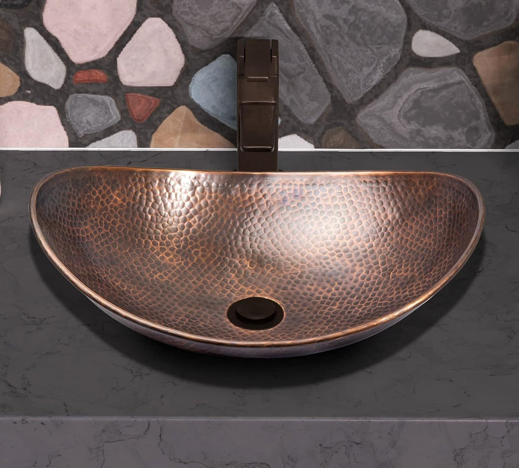 Monarch Abode Bathroom Sink - 19-Inch Harbor Vessel Bathrooms Countertop Sink, Bathroom Vessel Sinks