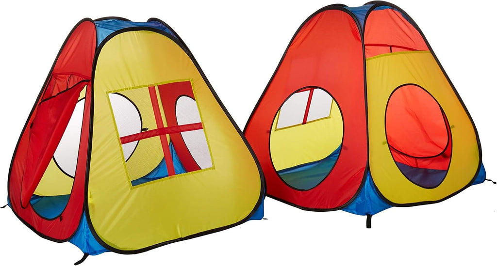 8 in 1 Pop Up Kids Play Tent with 4 Tunnel, Indoor/Outdoor Playhouse