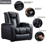 Electric Power Recliner Chair with Ambient Lighting