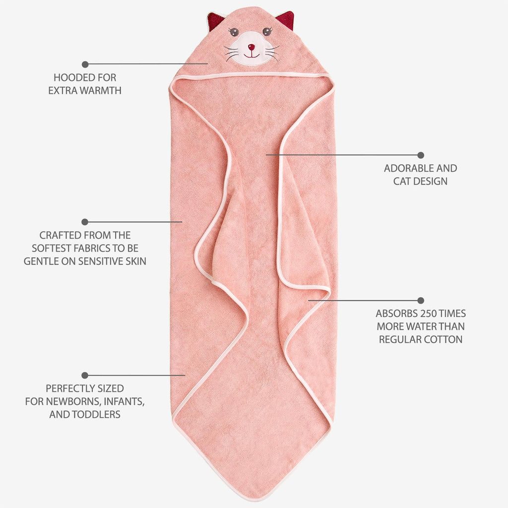 Hooded Baby Towels for Newborn & Toddler - Super Soft Baby Bath Towels with Hood, Highly Absorbent Viscose Made from