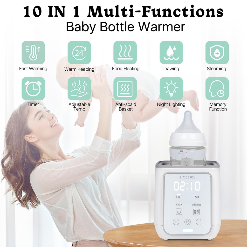 Bottle Warmer,Fast Baby Bottle Warmer for Breast Milk & Formula, Accurate Temperature Control,Milk Warmer for All