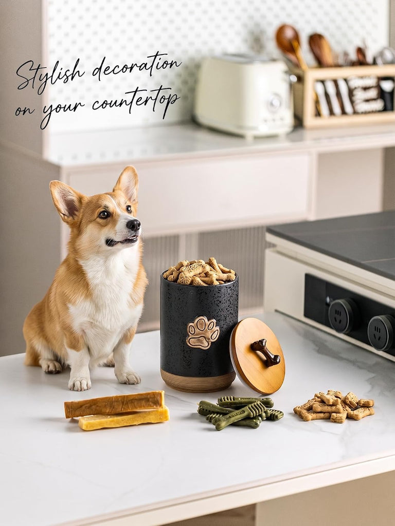 Dog Treat Storage Container Counter, Lock in Freshness