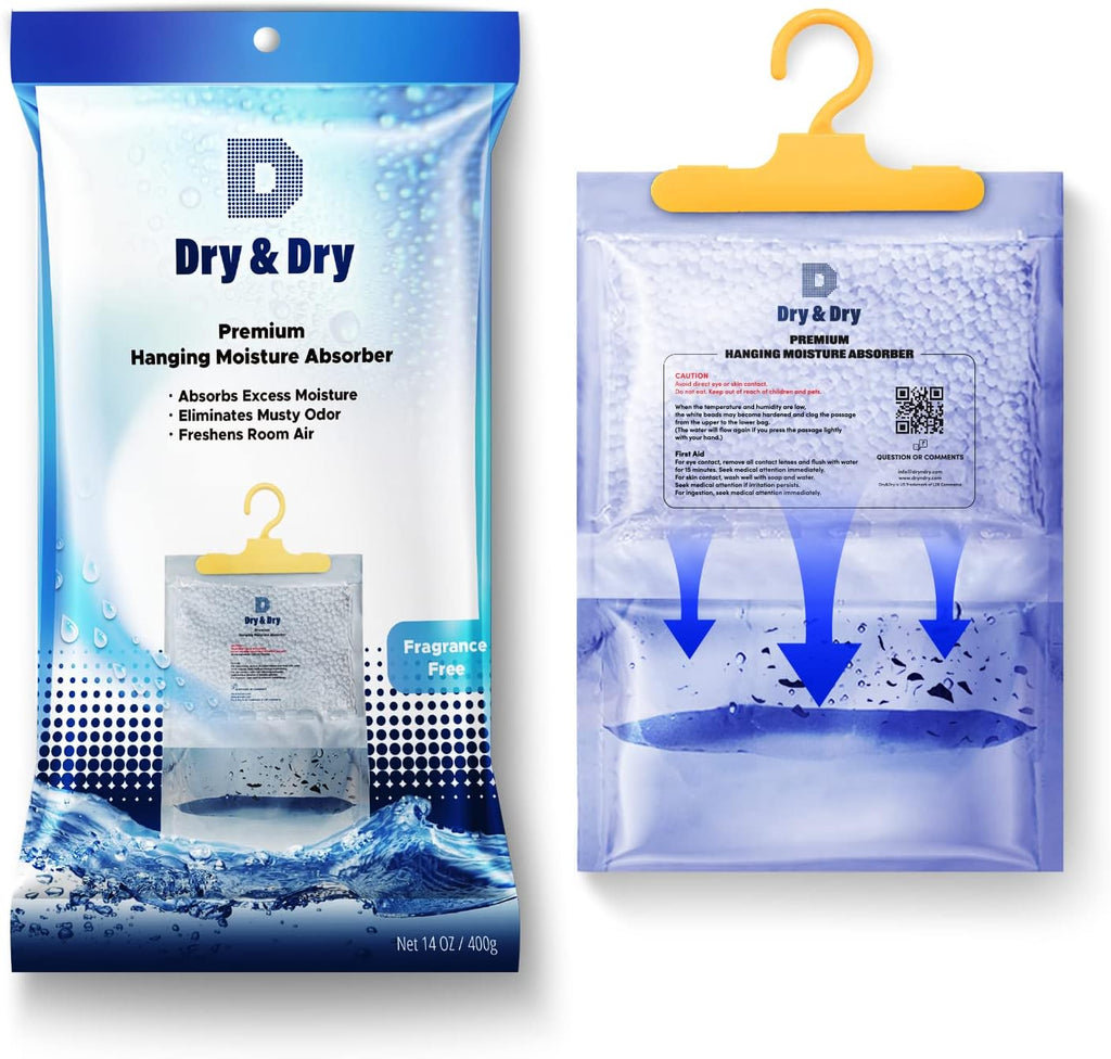 5 Packs [Net 7 Oz/Pack] Moisture Absorbers Dehumidifiers for Home Dehumidifier for Basement for Bedroom Small