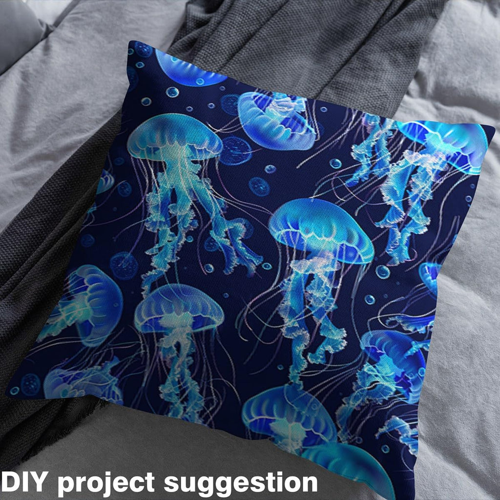 Jellyfish Ocean Fabric By The Yard Decorative