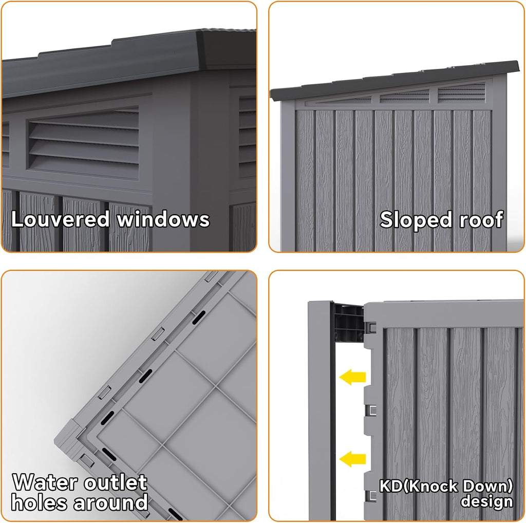 Dog House Indoor Outdoor, Waterproof Dog House for Small to Medium Dogs, Easy to Assemble and Clean, Doghouse with Air