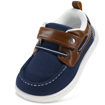 Infant Dress Shoes Boys Loafers Boat Navy Brown