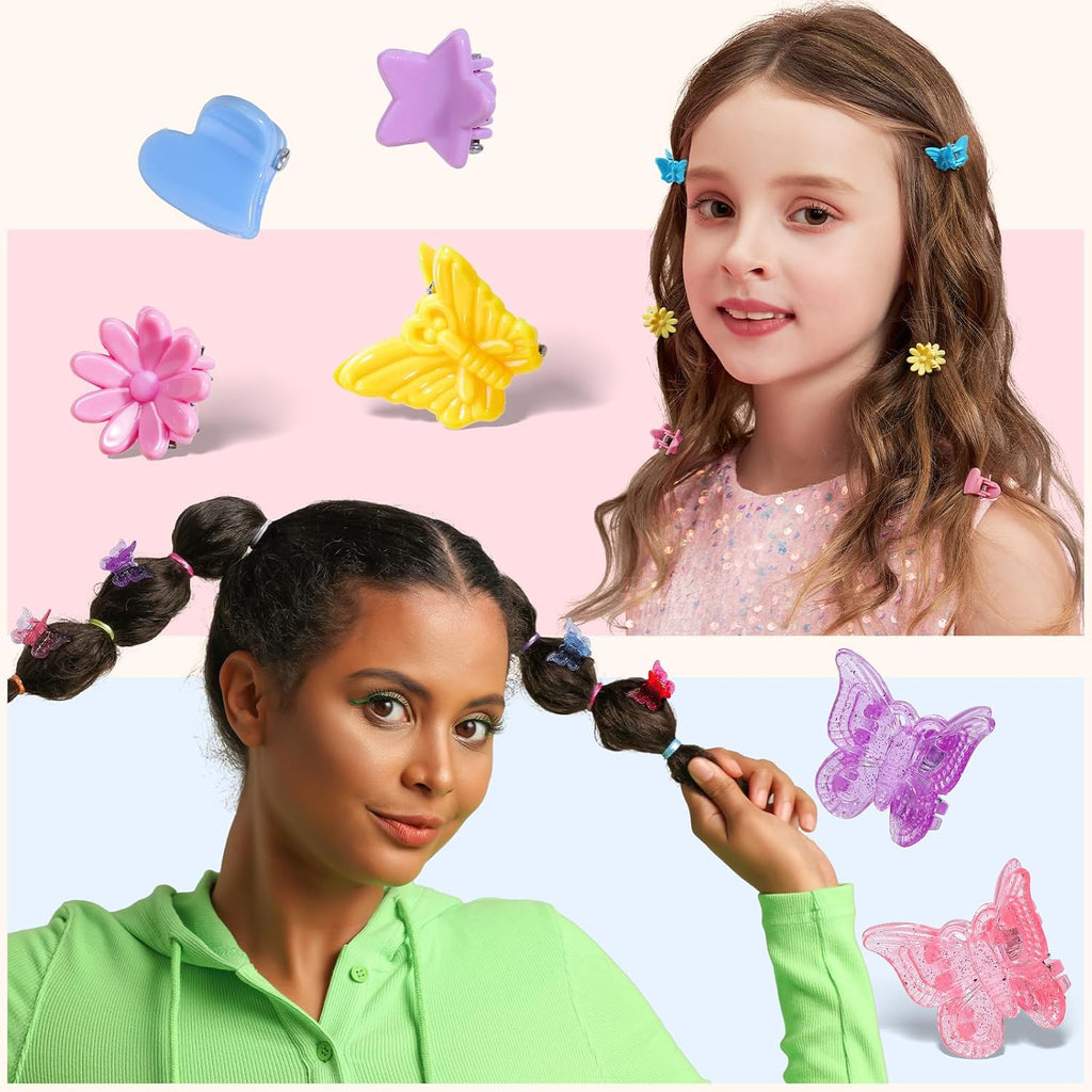 Hair Accessories for Girls 193pcs Hair Clips for Girls Toddler Hair Accessories, Mini Girls Hair Clips, Small Claw