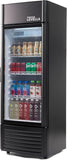 PRF657DX Glass Door Display Refrigerator 6.5 cu ft Commercial Beverage Cooler Me