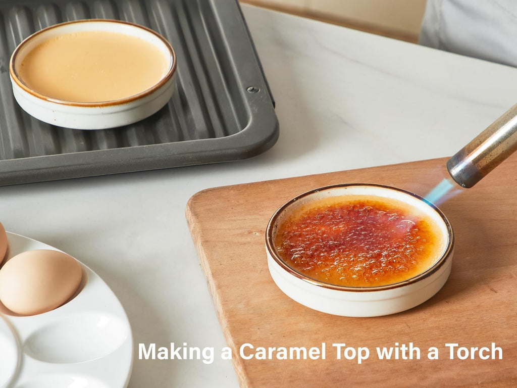 Ramekin Set of 14, Creme Brulee Oven Safe 4 oz Ceramic Shallow Souffle Dishes for Baking Exquisite Desserts, Small