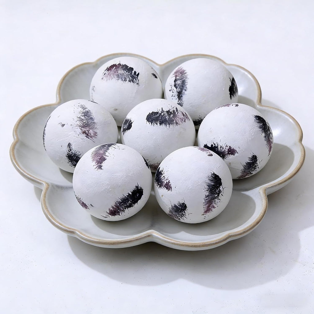 Decorative Orbs for Centerpiece Bowls for Dining Table Decor - Set of 6