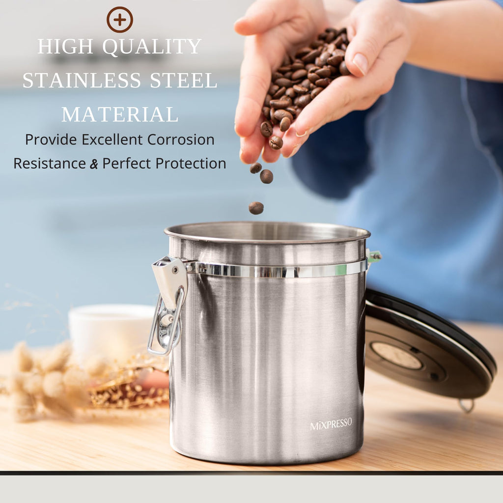 Coffee Canister, Airtight Coffee Bean Storage Container 16oz