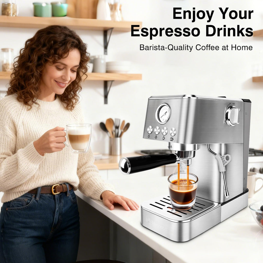 20 Bar Espresso Machine with Milk Frother