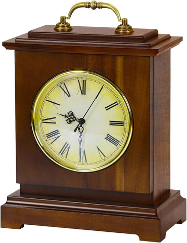 Shinoske Mantel Clock Battery Operated with Hidden Safe,Secret Compartment for Cash,Jewelry,Rings,Watches,Vintage