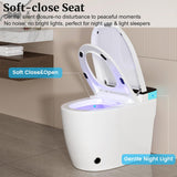 Smart Toilet with Elongated Heated Seat, Auto Flush, Manual Soft-Close Seat & Lid, Night Light