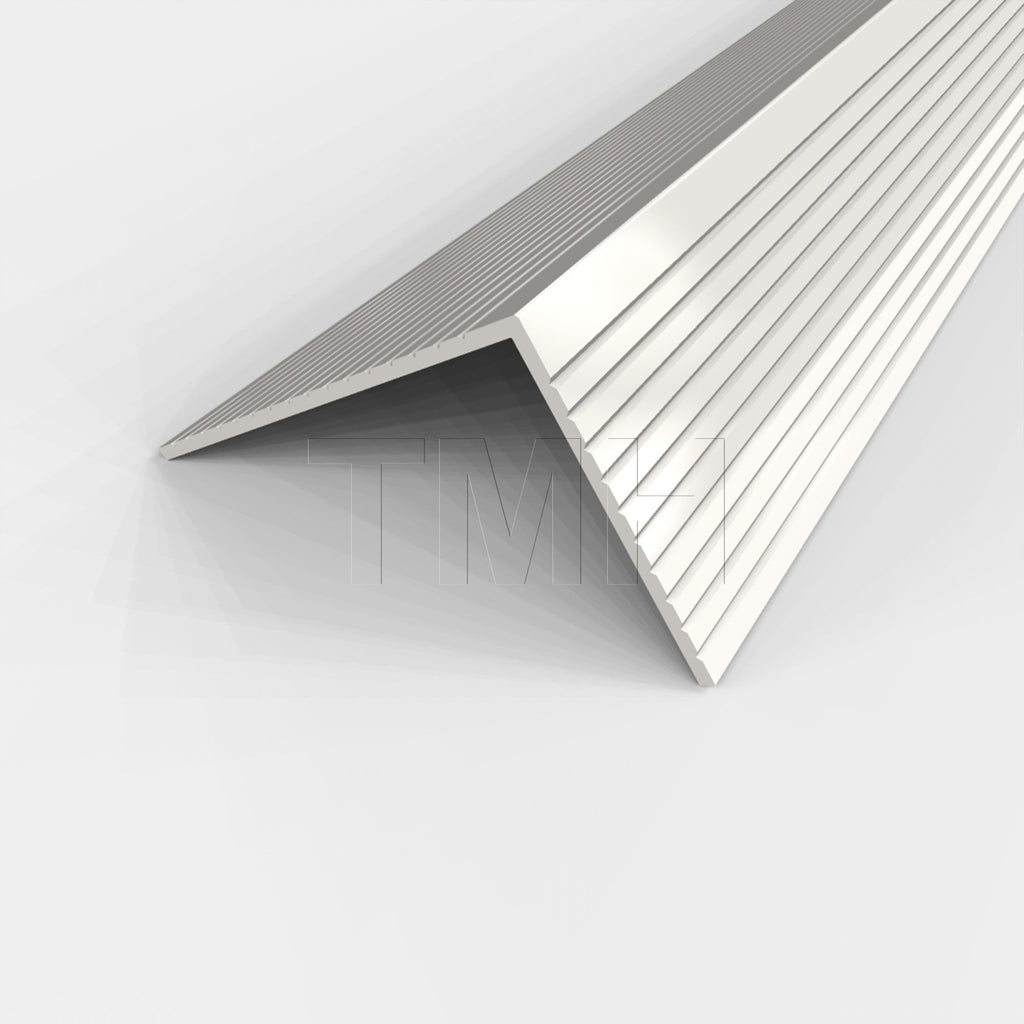 TMH Stair Nosing, Stair Edge Protector - Door Sill, 72" Long Stair Nose Molding- Aluminum Mill