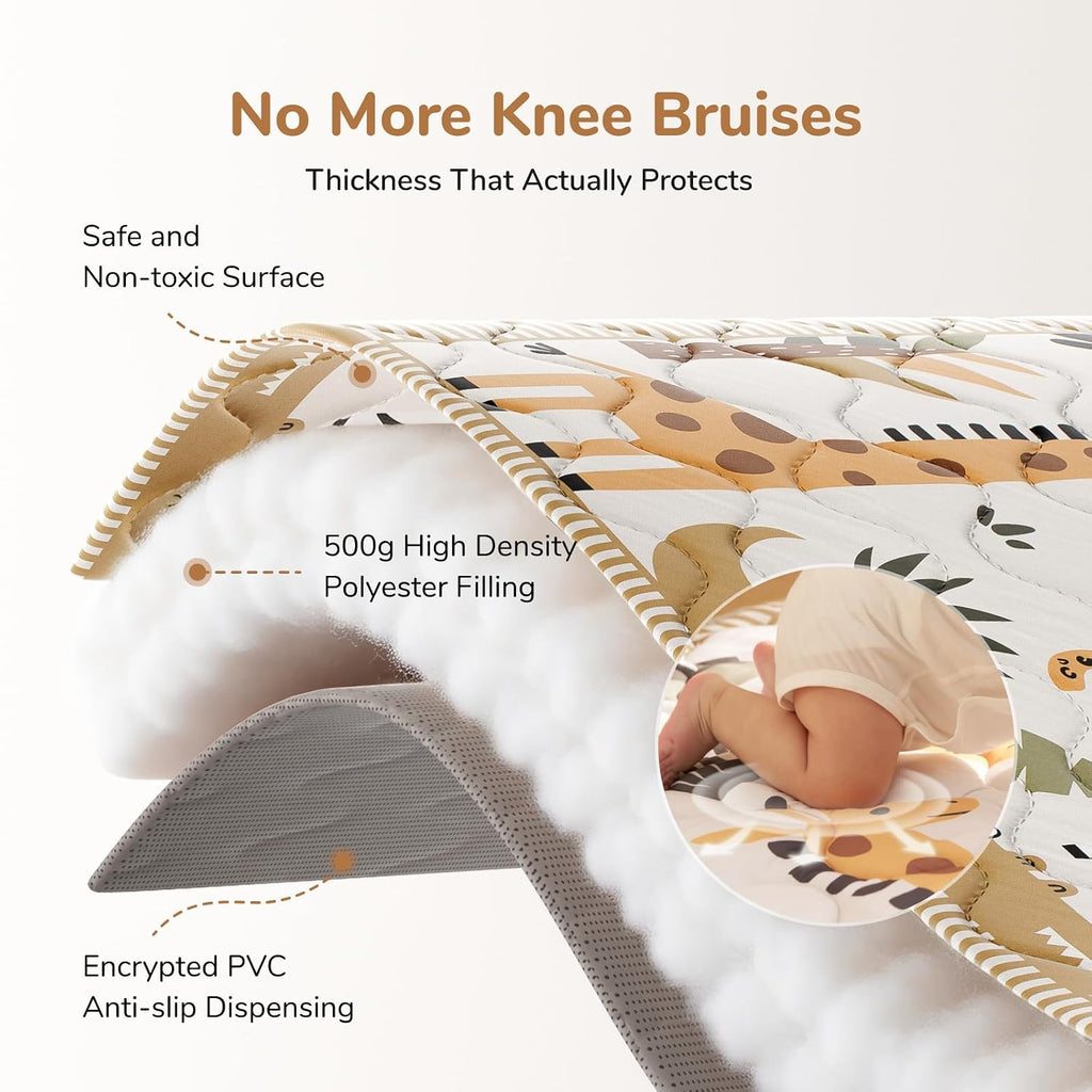 Baby Play Mat for Floor, 50"x50" Thickened Playpen Mat