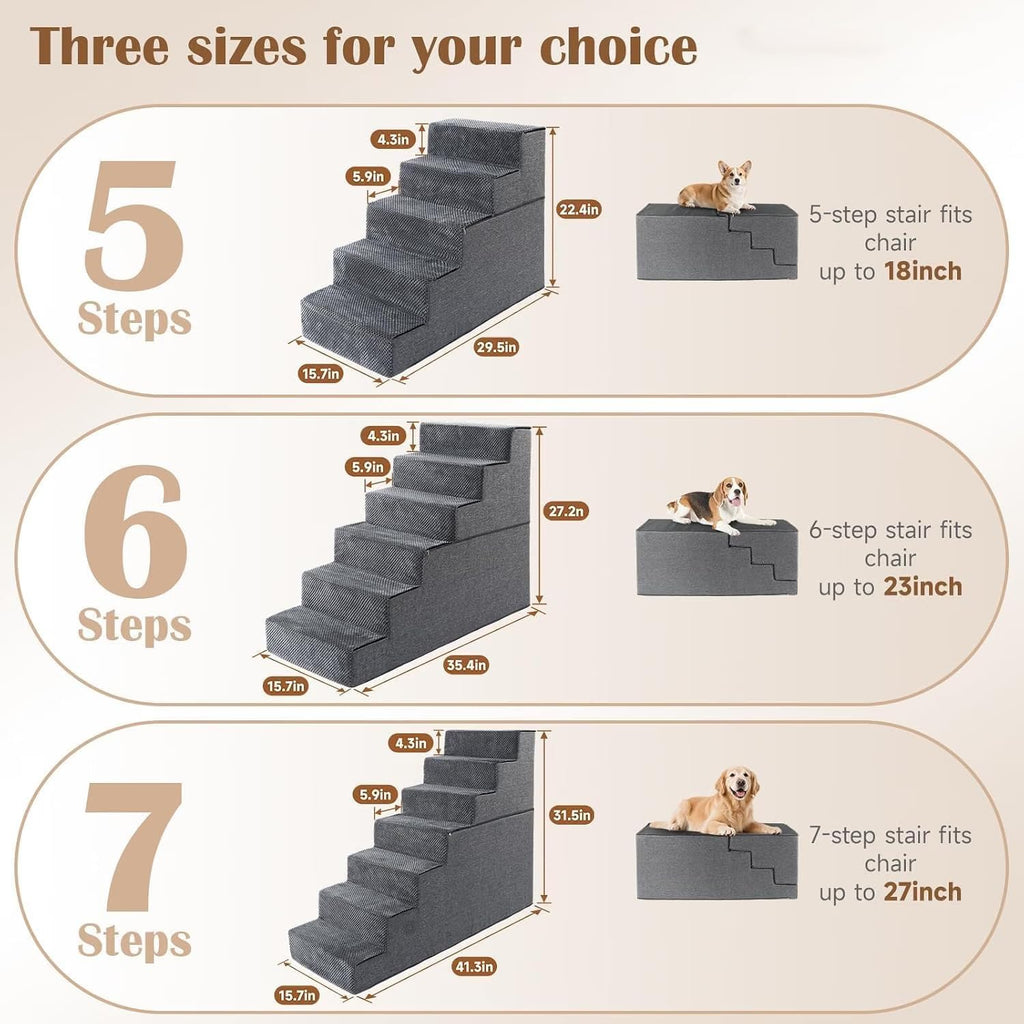 Multi‐Scene Pet Step, Grey, 7-Step