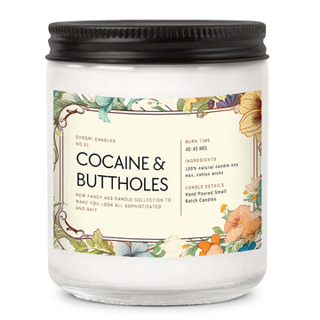 Scented Candle, Sophisticated AF Lavender Candle, 7oz Soy Wax