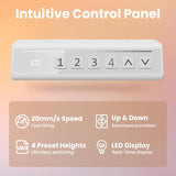 32" Small Electric Standing Desk Adjustable Height, 4 Memory Height Settings, Sit Stand Up Desk & Computer Workstation