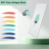 30"x80" 2-Panel Shaker Style White Primed Hollow Core Interior Molded Door Slab, NOT Pre-drilled and NOT Included