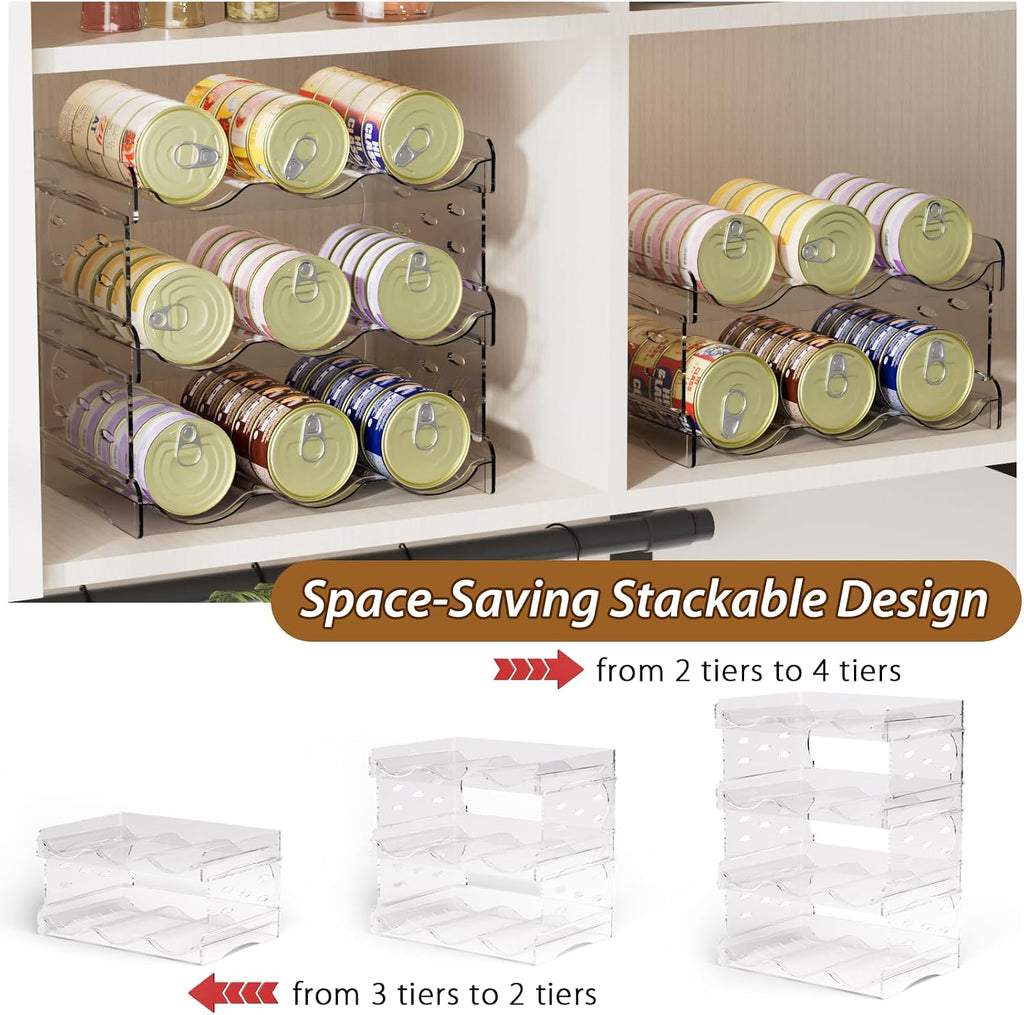 Cat Food Can Organizer, 4-Tier Cat Food Organizer
