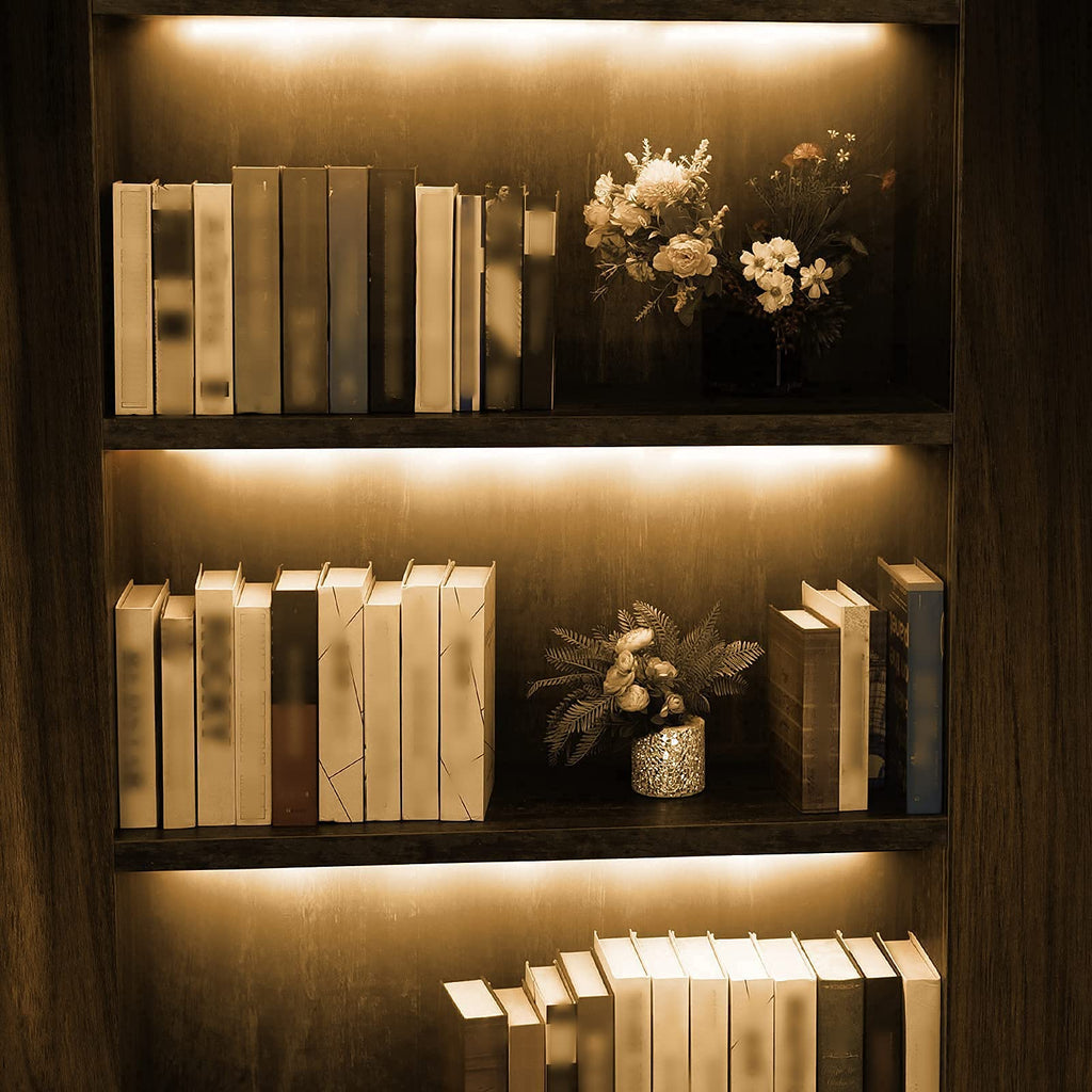 Under Cabinet LED Lighting Kit Cabinet Counters Shelf Closet. 6 PCS 12 Inches Light Strip with Adapter Switch Dimmer
