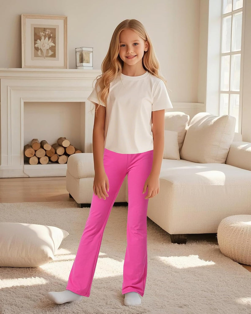 Girls Flare Leggings Kids Casual Bell Bottom Pants for Teen Girls