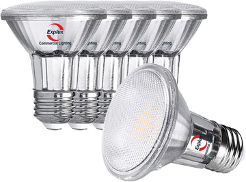 Full Glass PAR20 LED Bulb, 60W Equivalent, Cool White 4100K