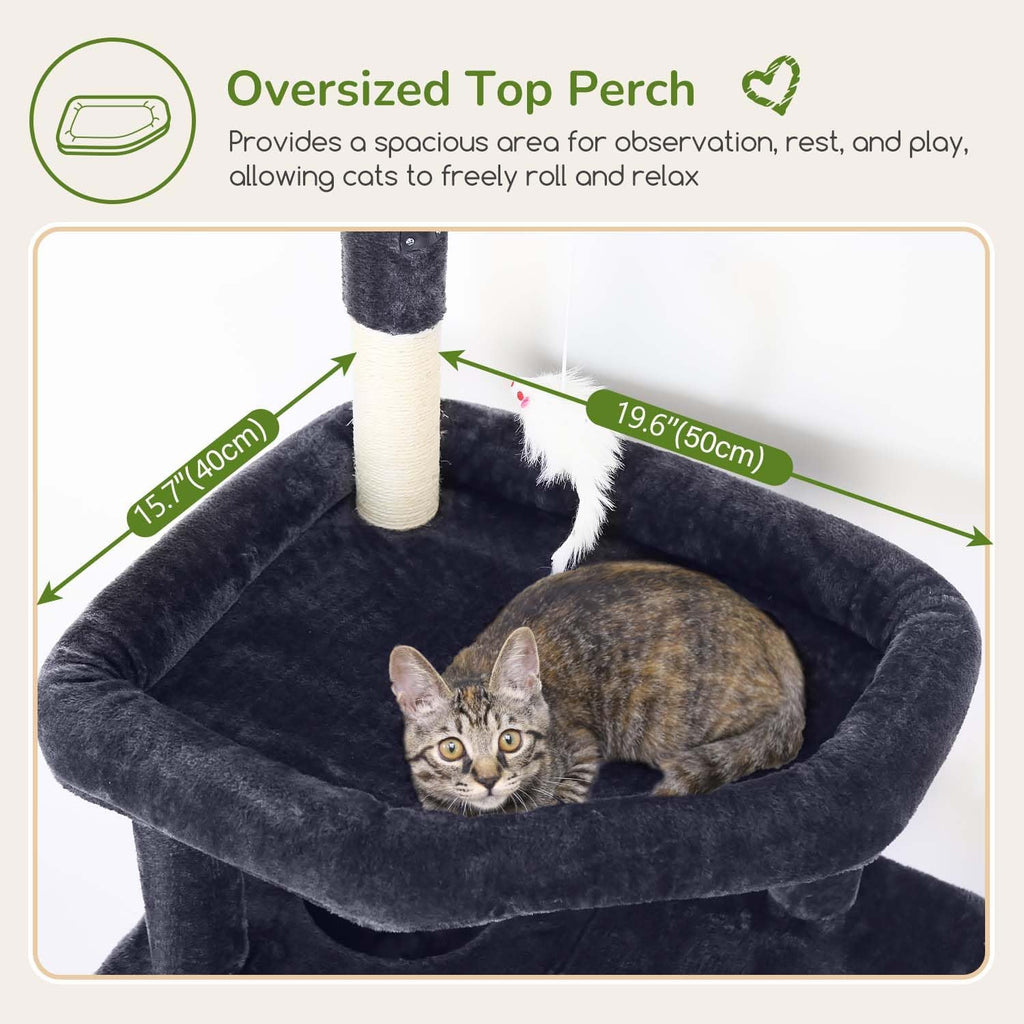 Cat Tree for Large Adult Cats, Heavy Duty Indoor Cat Tower