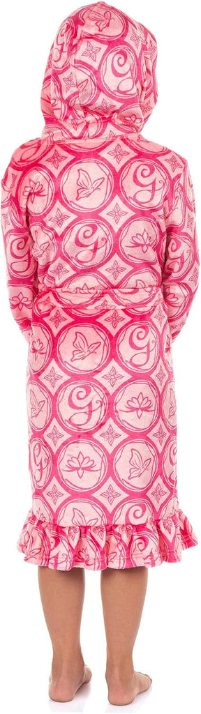 Wicked Girls' Glinda Robe Embroidered G Logo and Emblems Bathrobe For Kids