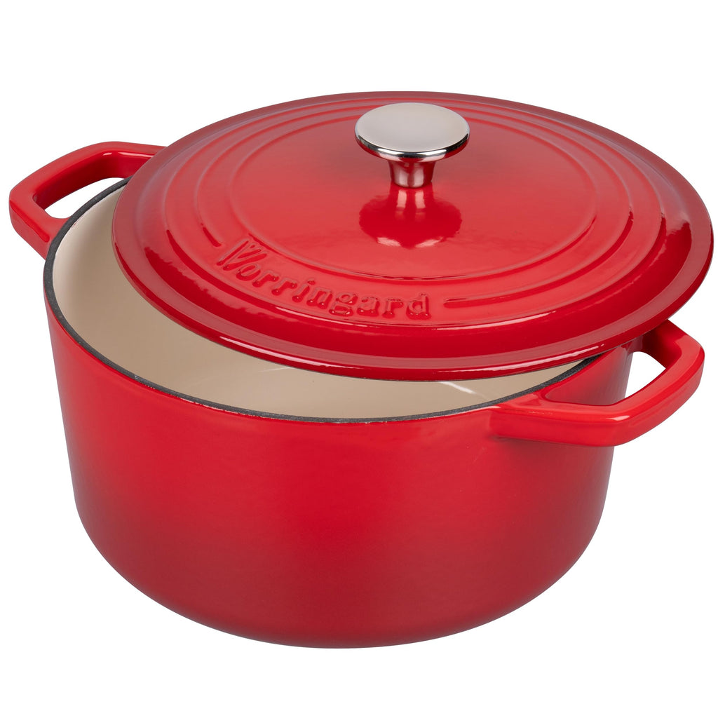 Enameled Cast Iron Dutch Oven Pot with Lid, for Bread Baking, Round Bread Oven- include Sourdough Bread Baking