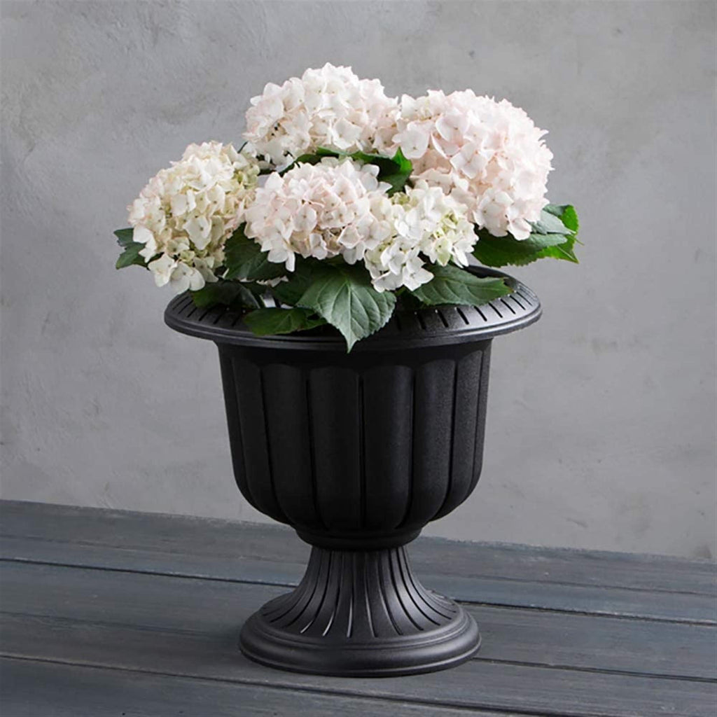 Classic Urn Planter, Black, Outdoor Use