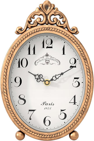 Abdurey Vintage Table Clock on Stand, Desk and Shelf Decorative Clock