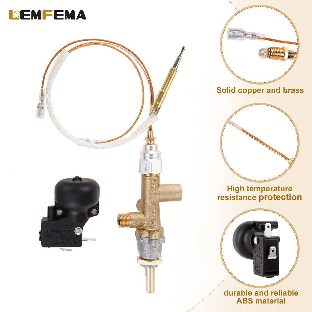 Replacement for Propane Patio Heater Control Valve & Thermocouple & Safety