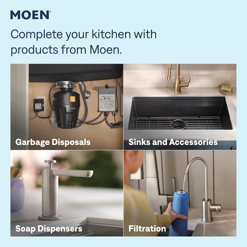 Haelyn Spot Resist Stainless Single-Handle Pull-Down Sprayer Kitchen Faucet Featuring Power Boost for a Faster Clean