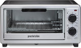 4 Slice Countertop Toaster Oven, Multi-Function with Bake, Toast and Broiler, 1100 Watts, 30 min tim
