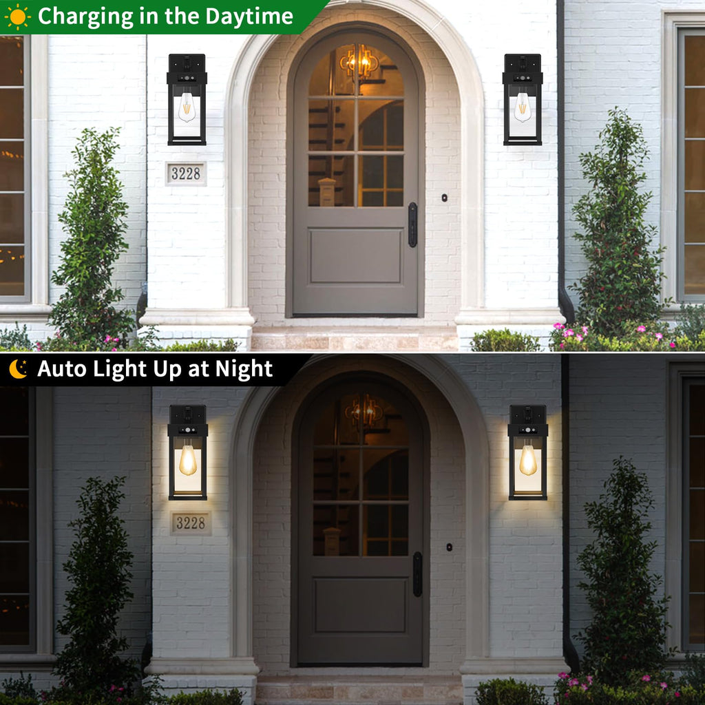Outdoor Solar Wall Lights Fixtures Exterior Solar Wall Lantern