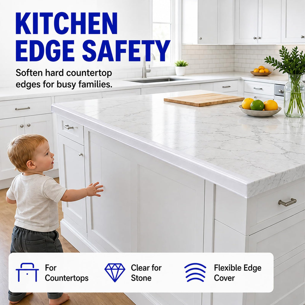 Table Corner Protectors,Clear Baby Edge Guard Bumper,1.2inx 9.84FT