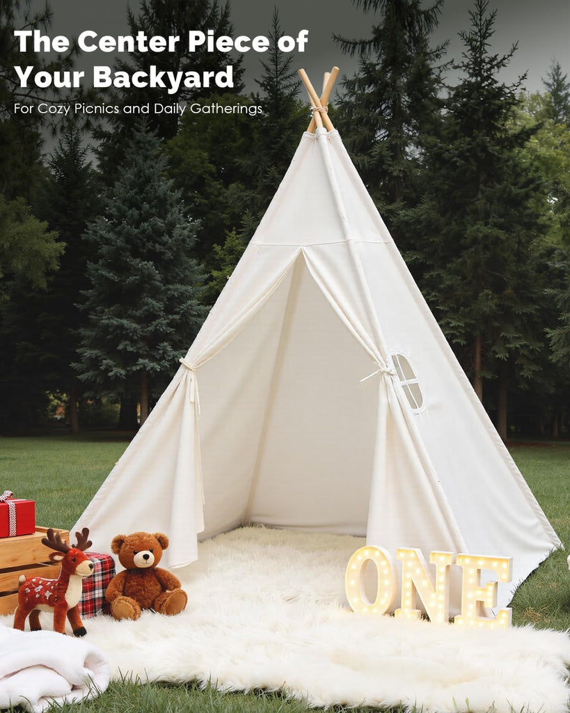 Teepee Tent Play Tents Girl Boy Indoor Outdoor Gift Playhouse Toy