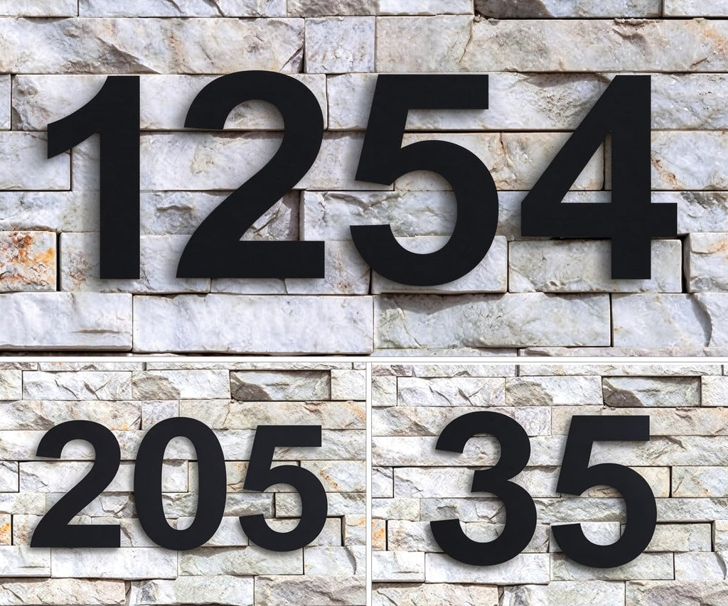 10 Inch Floating House Number 8 - Black 304 Stainless Steel