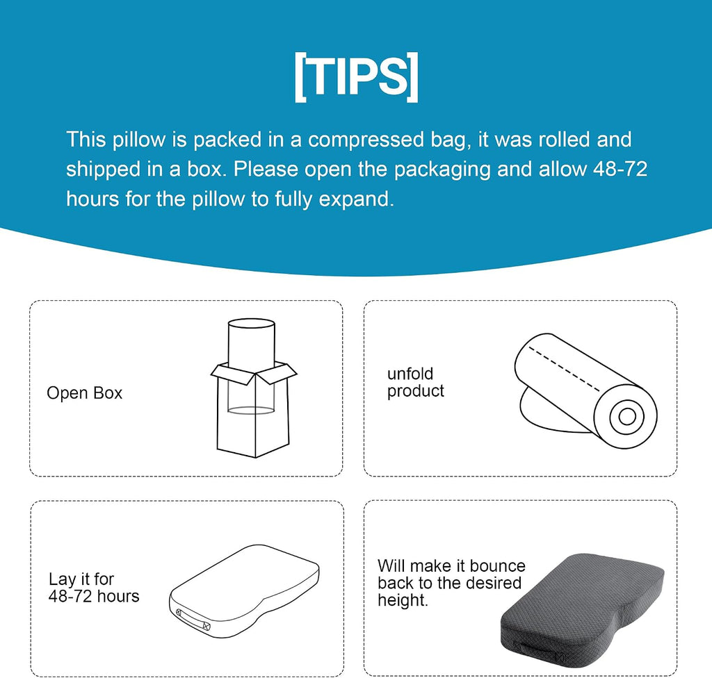 Memory Foam Knee Pillow for Side Sleepers, Leg Pillow for Knee, Separates The Knees for Body Alignment-Between Leg