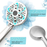 6-Setting Shower Head with Handheld, JDO High Pressure Hand held Shower Head
