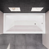 Swiss 54 Inch Alcove White Bathtub From Our Exquisite collection of Bathtubs For Bathroom - Right-Handed Bathtub