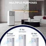 Portable Air Conditioner, 10000BTU AC Cooling for Room Spaces up to 350sq.ft, with Remote Control