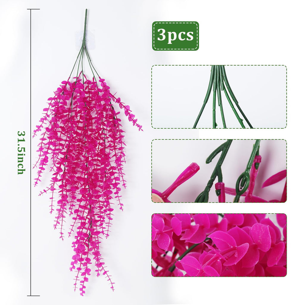 Artificial Plants Fake Hanging Vines Shrub Draping Eucalyptus Vines