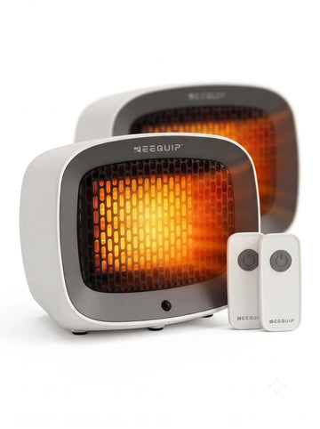Small Space Heater with Magnetic Remote for Indoor Use