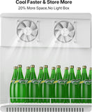 Commercial Beverage Refrigerator, 12.1 Cu.Ft Glass Door Display Refrigerator wit