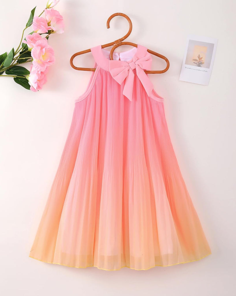 Girl Tulle Dress Summer Clothes Little Girl Ombre Halter Dress Kids Casual Sundress Toddler Princess Outfits