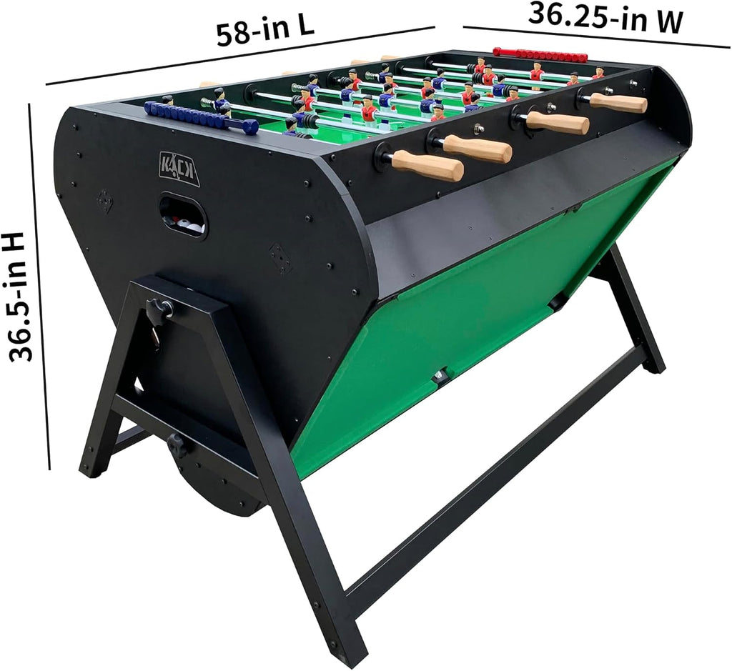 55″ Telescopic Rods 3-in-1 Swivel Multi Game Table - Foosball, Pool/Billiards & Air Hockey